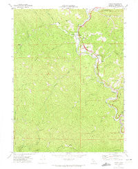 Piercy California Historical topographic map, 1:24000 scale, 7.5 X 7.5 Minute, Year 1969