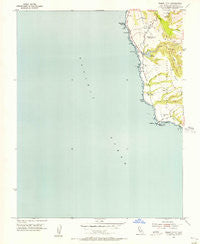 Pigeon Point California Historical topographic map, 1:24000 scale, 7.5 X 7.5 Minute, Year 1955