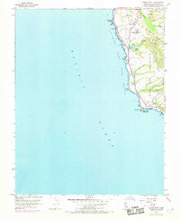 Pigeon Point California Historical topographic map, 1:24000 scale, 7.5 X 7.5 Minute, Year 1955