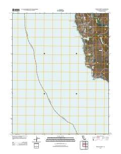 Pigeon Point California Historical topographic map, 1:24000 scale, 7.5 X 7.5 Minute, Year 2012