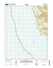 Pigeon Point California Current topographic map, 1:24000 scale, 7.5 X 7.5 Minute, Year 2015