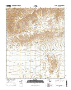 Pilot Knob Valley West California Current topographic map, 1:24000 scale, 7.5 X 7.5 Minute, Year 2015