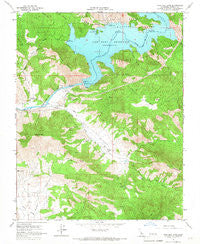Pine Flat Dam California Historical topographic map, 1:24000 scale, 7.5 X 7.5 Minute, Year 1965