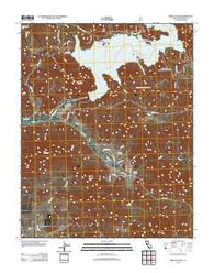 Pine Flat Dam California Historical topographic map, 1:24000 scale, 7.5 X 7.5 Minute, Year 2012