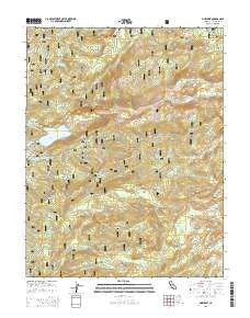 Pinecrest California Current topographic map, 1:24000 scale, 7.5 X 7.5 Minute, Year 2015