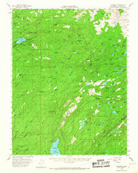 Pinecrest California Historical topographic map, 1:62500 scale, 15 X 15 Minute, Year 1956