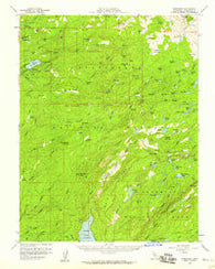 Pinecrest California Historical topographic map, 1:62500 scale, 15 X 15 Minute, Year 1956