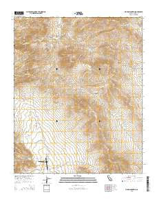 Pinyon Mountain California Current topographic map, 1:24000 scale, 7.5 X 7.5 Minute, Year 2015