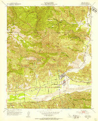Piru California Historical topographic map, 1:24000 scale, 7.5 X 7.5 Minute, Year 1952