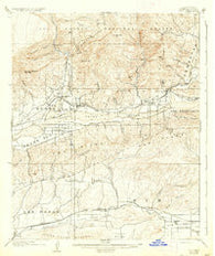 Piru California Historical topographic map, 1:62500 scale, 15 X 15 Minute, Year 1921