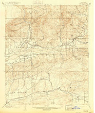 Piru California Historical topographic map, 1:62500 scale, 15 X 15 Minute, Year 1921