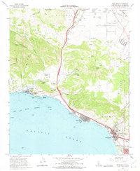 Pismo Beach California Historical topographic map, 1:24000 scale, 7.5 X 7.5 Minute, Year 1965
