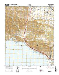 Pismo Beach California Current topographic map, 1:24000 scale, 7.5 X 7.5 Minute, Year 2015