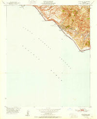 Pitas Point California Historical topographic map, 1:24000 scale, 7.5 X 7.5 Minute, Year 1951