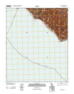 Pitas Point California Historical topographic map, 1:24000 scale, 7.5 X 7.5 Minute, Year 2012