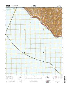 Pitas Point California Current topographic map, 1:24000 scale, 7.5 X 7.5 Minute, Year 2015