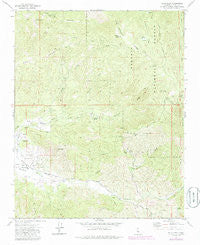 Piute Peak California Historical topographic map, 1:24000 scale, 7.5 X 7.5 Minute, Year 1972
