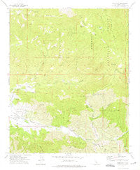 Piute Peak California Historical topographic map, 1:24000 scale, 7.5 X 7.5 Minute, Year 1972