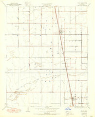 Pixley California Historical topographic map, 1:24000 scale, 7.5 X 7.5 Minute, Year 1950