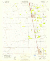 Pixley California Historical topographic map, 1:24000 scale, 7.5 X 7.5 Minute, Year 1954