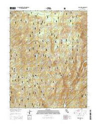 Piyau Dome California Current topographic map, 1:24000 scale, 7.5 X 7.5 Minute, Year 2015