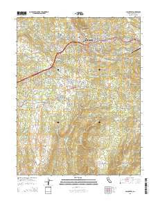 Placerville California Current topographic map, 1:24000 scale, 7.5 X 7.5 Minute, Year 2015