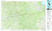 Placerville California Historical topographic map, 1:100000 scale, 30 X 60 Minute, Year 1976