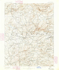 Placerville California Historical topographic map, 1:125000 scale, 30 X 30 Minute, Year 1891