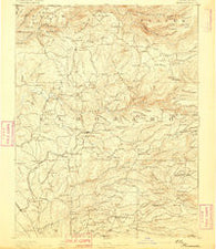 Placerville California Historical topographic map, 1:125000 scale, 30 X 30 Minute, Year 1892