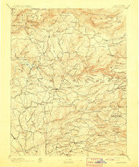 Placerville California Historical topographic map, 1:125000 scale, 30 X 30 Minute, Year 1893