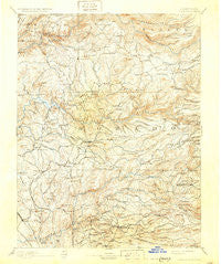 Placerville California Historical topographic map, 1:125000 scale, 30 X 30 Minute, Year 1893