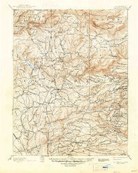 Placerville California Historical topographic map, 1:125000 scale, 30 X 30 Minute, Year 1893