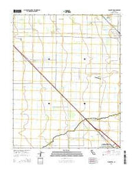 Plainsburg California Current topographic map, 1:24000 scale, 7.5 X 7.5 Minute, Year 2015