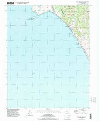 Point Ano Nuevo California Historical topographic map, 1:24000 scale, 7.5 X 7.5 Minute, Year 1997
