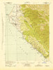 Point Arena California Historical topographic map, 1:62500 scale, 15 X 15 Minute, Year 1943