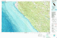Point Arena California Historical topographic map, 1:100000 scale, 30 X 60 Minute, Year 1981