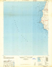 Point Arguello California Historical topographic map, 1:24000 scale, 7.5 X 7.5 Minute, Year 1948