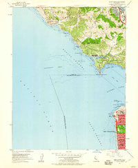 Point Bonita California Historical topographic map, 1:24000 scale, 7.5 X 7.5 Minute, Year 1954