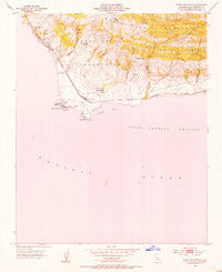 Point Conception California Historical topographic map, 1:24000 scale, 7.5 X 7.5 Minute, Year 1953