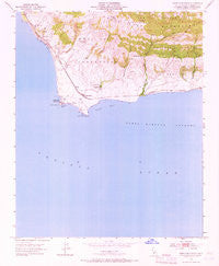 Point Conception California Historical topographic map, 1:24000 scale, 7.5 X 7.5 Minute, Year 1953