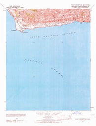 Point Conception California Historical topographic map, 1:62500 scale, 15 X 15 Minute, Year 1942