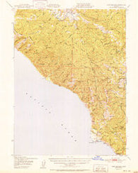 Point Delgada California Historical topographic map, 1:62500 scale, 15 X 15 Minute, Year 1951