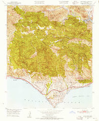 Point Dume California Historical topographic map, 1:24000 scale, 7.5 X 7.5 Minute, Year 1950