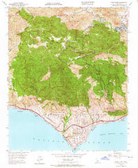 Point Dume California Historical topographic map, 1:24000 scale, 7.5 X 7.5 Minute, Year 1950