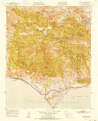 Point Dume California Historical topographic map, 1:24000 scale, 7.5 X 7.5 Minute, Year 1951