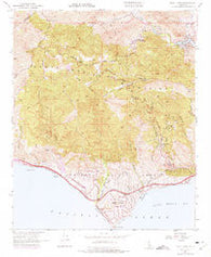 Point Dume California Historical topographic map, 1:24000 scale, 7.5 X 7.5 Minute, Year 1950