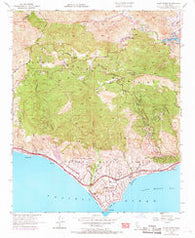 Point Dume California Historical topographic map, 1:24000 scale, 7.5 X 7.5 Minute, Year 1950