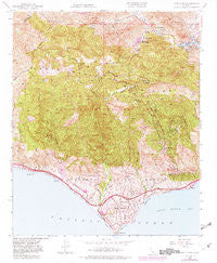 Point Dume California Historical topographic map, 1:24000 scale, 7.5 X 7.5 Minute, Year 1950