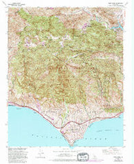 Point Dume California Historical topographic map, 1:24000 scale, 7.5 X 7.5 Minute, Year 1950