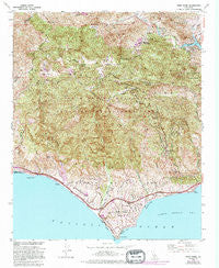 Point Dume California Historical topographic map, 1:24000 scale, 7.5 X 7.5 Minute, Year 1950